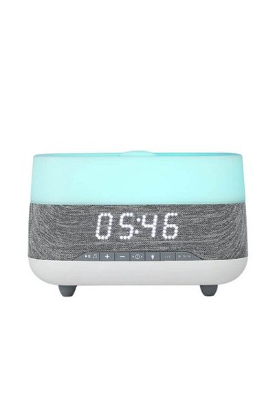 Generic Bluetooth Clock Aromatherapy Humidifier Speaker with 7 Color Ambient Light