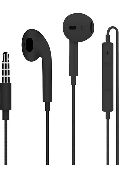 Generic GRABIT Accessories Simplified Wired Stereo Headset with Type-C Connector, Black - GSH-100