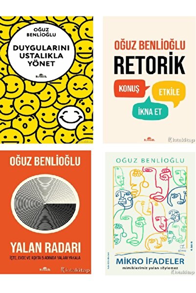 Kronik Kitap Duygularını Ustalıkla Yönet-Yalan Radarı-Retorik-Mikro İfade-Oğuz Benlioğlu 4 KİTAP(ÜCRETSİZ KARGO)