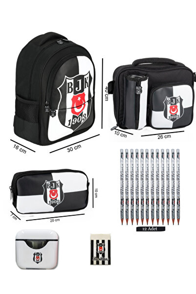 Next Plus Taraftar Lisanslı Beşiktaş Okula Dönüş (Çanta+Beslenme+Kalemlik+Mat...