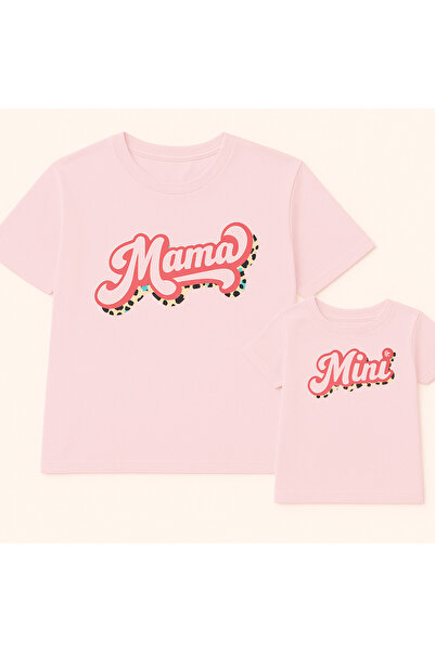 SVART WEAR Set de tricouri combinat Mama Mini Mamă Fiică Copil bumbac 100% tricou Twin (PRET SOLITAR)