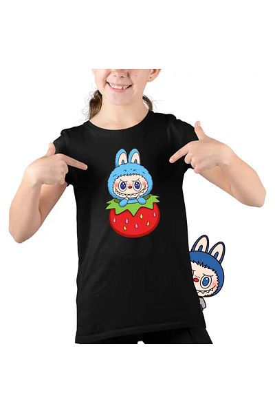 OEM Labubu Strawberry Kids Girls T-Shirt