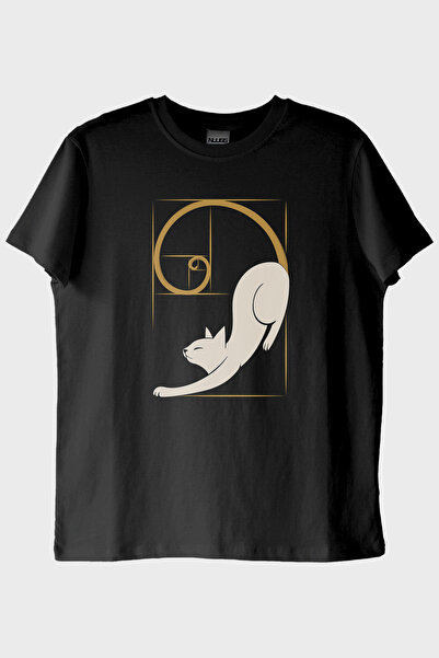 Generic Brand Organic Perfection Cat Black T-Shirt