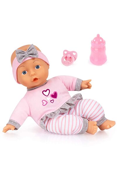 Bayer Papusa cu corp moale si panglica gri 30 cm