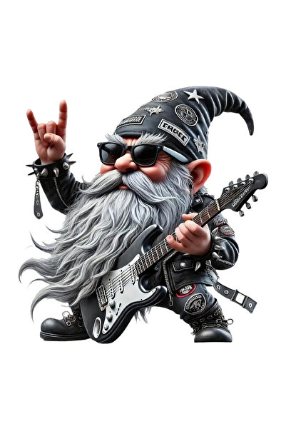 MegaSticker ملصق روكستير قزم للسيارة والدراجة النارية وخوذة والكمبيوتر المحمول والزجاج مقاس 13 × 13 سم