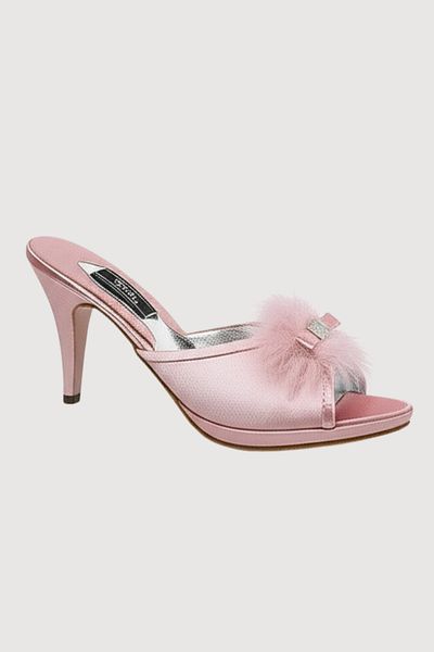 PRENDRE Women's Furry Heeled Dowry Gift House Slippers Ch.G.2.15.C0