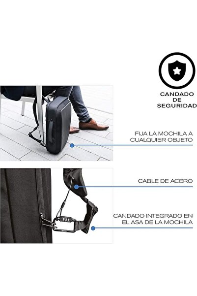 XD Design Bobby Bizz Anti-Theft Laptop Backpack & Briefcase w/USB (Unisex Bag)