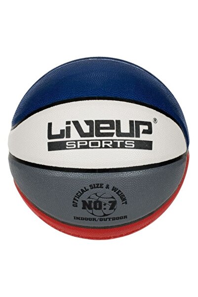 divendi-ro Minge de baschet din piele sintetică, mărimea 7, alb-albastru-roșu