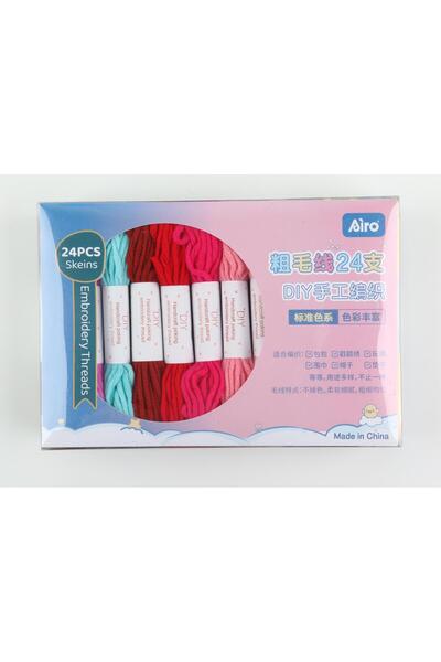 ŞERİFOĞLU Wool Embroidery Thread Set 24 Colors