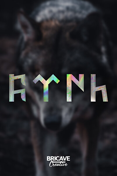 Bricave Göktürkçe Türk Araba-motosiklet Sticker 18x5cm