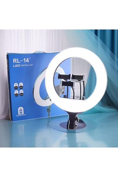 Generic RL-14 LED Ring Light, 14 Inch Soft Ring Light for Smartphones, Camera, YouTube TikTok Videos with Tr