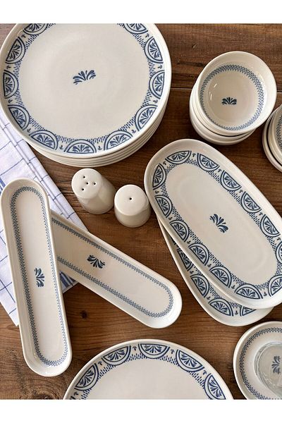 Meri Ev Gereçleri Clam Breakfast Set 6 Persons 28 Pieces