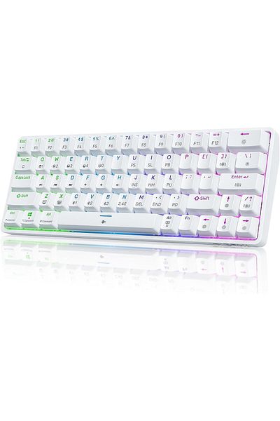 genernic DIERYA DK63 60% Wireless Mechanical Gaming Keyboard Bluetooth/2.4G/Wired RGB Backlit Anti-Ghosting C