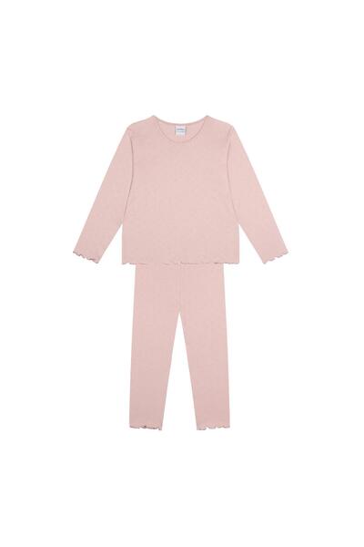 Antebies Heart Jacquard Long Sleeve Pajama Set