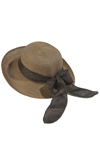 IBU Cork Straw Hat Vintage Decorated with Ribbon