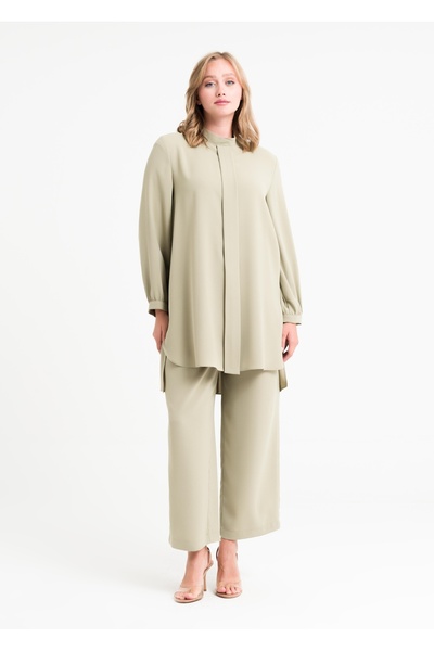 Armağan Judge Collar Asymmetrical Tunic