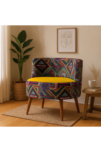 Azra Mobilya Sydney Modern Desenli Döşemeli Berjer – Renkli Tasarım, Konforlu...