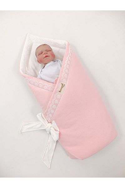 Tomuycuk Lacy Baby Swaddle Blanket 100% Cotton 85X85 cm – Soft & Comfortable / Gift