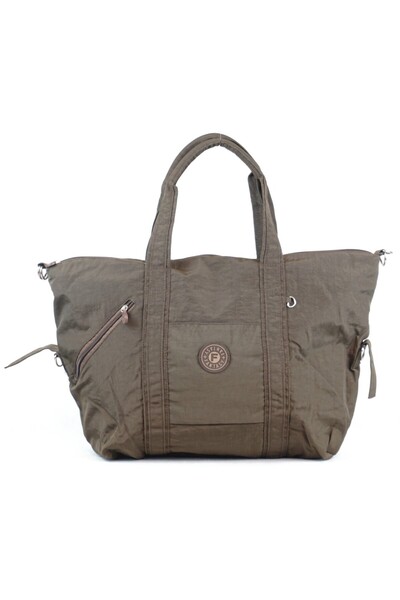 OEM Geantă de damă, BagNet, geantă de umăr, poliester, maro