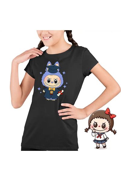 OEM Labubu Graduation Kids Girls T-Shirt