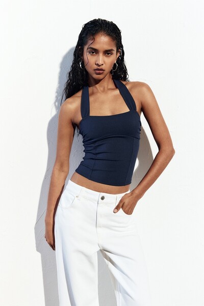 Pull & Bear Top with a straight neckline