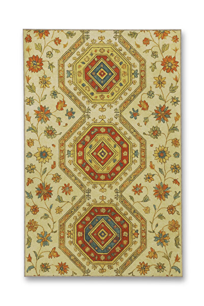 Rugs Modern Halı MOSSO Πολύχρωμο Παραδοσιακό Θεματικό Σχέδιο Υφαντή Βάση Μοντ...