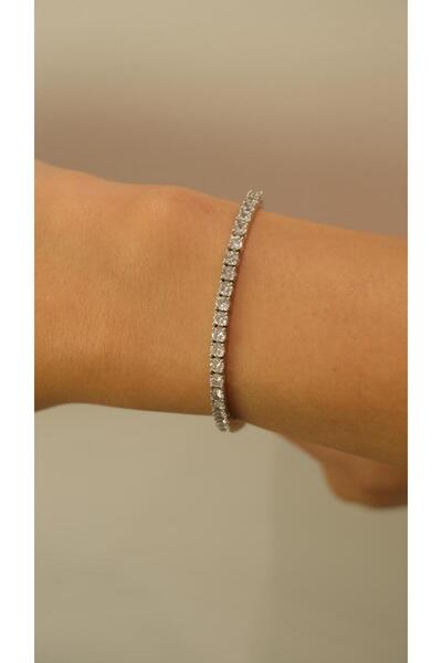 Jerie Zircon Stone Casting 4mm Waterway Bracelet
