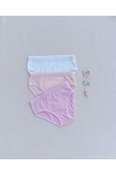 siyalife Girl's Colorful Soft Textured Flexible Lycra Panties Slip