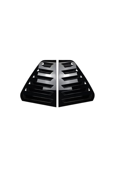 Lumi LUXURY Set of 2 rear window protection ornaments compatible with VW Golf 6 / MK6 Hatchback 2009-2012