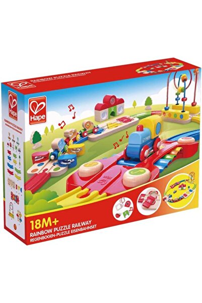 Hape Set de joaca - Sina de tren curcubeu