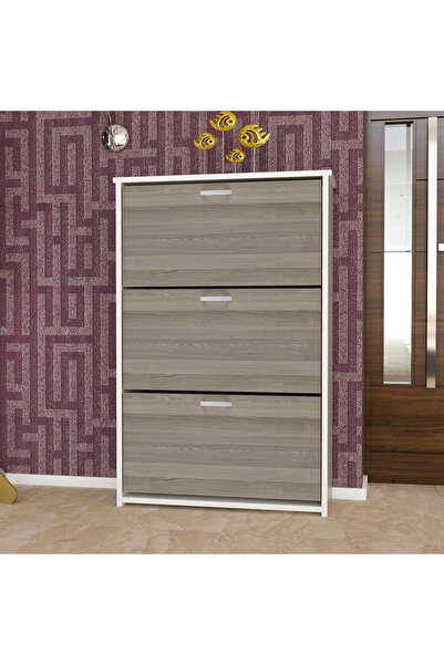 Modilayn TRIPLEX Cordoba Ayakkabılık, 72 cm Genişlik, 3 Düşer Kapaklı