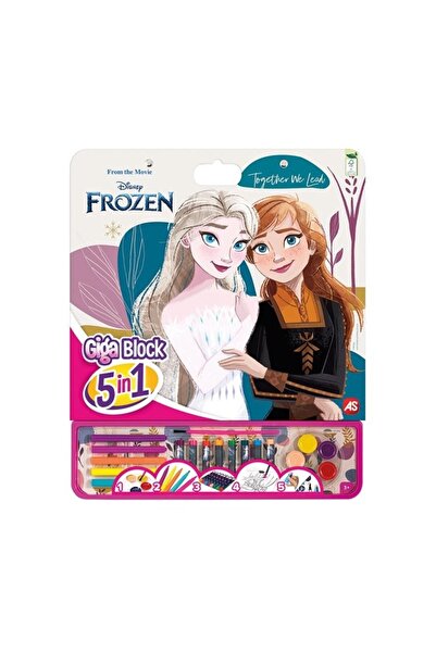 divendi-ro Set de colorat cu bloc mare de colorat, Frozen, 5 în 1, 3 ani+, 35...