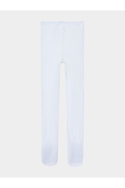 Styli Girls White Plain Stockings