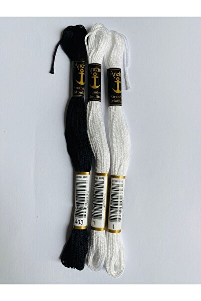 balım hobi evi Seturi de ață de broderie cu punct de cruce pentru tapiserie Mouline din 3 piese