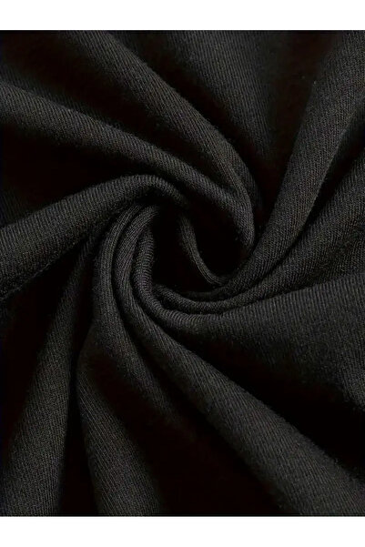 Touz Streetwear Printed Lace Black Long Sleeve Blouse