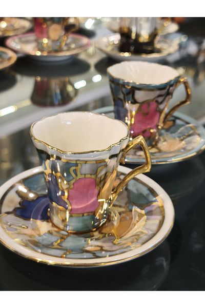 P&ORA PREMIUM KITCHEN PRODUCTS P&Ora Eldekor 2 Persons Cup Set Colorful 2
