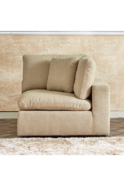 Home Box Signora Corner W/1 Small Cushion-Dark Beige