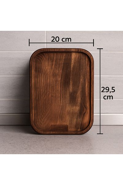 Rabo Craft Wooden Serving & Presentation Tray - 100% Natural Pine Solid