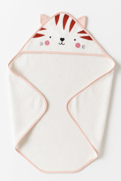 Aybi Baby منشفة أطفال على شكل قطة لطيفة مقاس 75×80 سم 100% قطن – ناعمة وعالية...