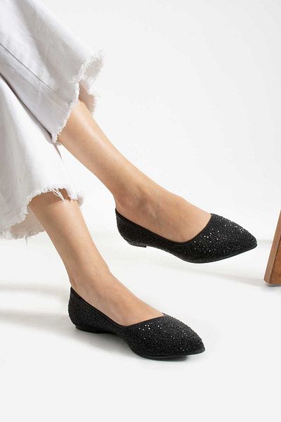 Bestello Stoned Rubber Sole Ballerinas 331-1454 Women's Ballerinas