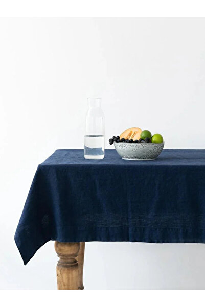 KÜTÜKhouse مفرش طاولة أزرق كحلي 150x180 سم