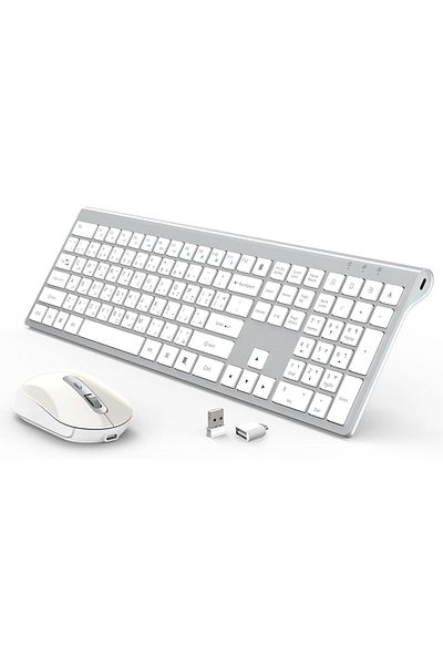 Generic CREATMOR wireless keyboard and mouse, Rechargeable keyboard and mouse, Full Size Wireless keyboard w