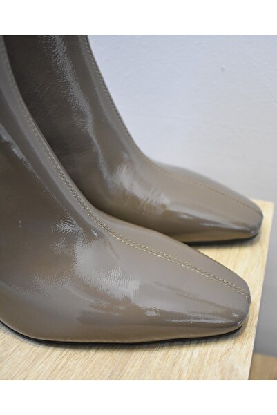 H&K GLOW Hakiki Rugan Deri Vizon Bot