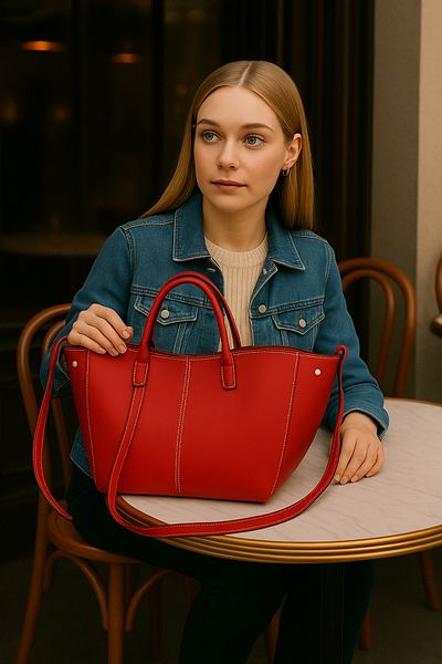 Handley Women's Stylish Shoulder and Hand Bag - Multi-Luxury Leather Look Tote Bag