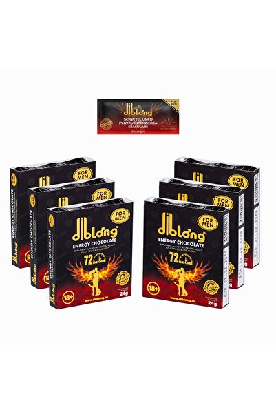 Diblong SET Premium aphrodisiacs MEN ENERGY CHOCOLATE, libido, , 6pcsx24g + 1 DELAY TOWEL