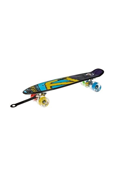 divendi-ro Skateboard Pennyboard, aluminiu, cu mâner și LED, 100 kg, 56x14cm,...