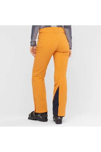 Salomon Brilliant Women &Apos; S Ski Pants Autumn Blaze Lc1394200