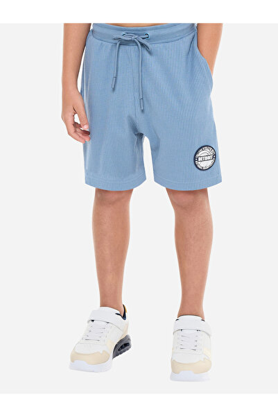 Victor and Jane By Styli Boys Badge Detail Oversized T-Shirt and Shorts Set