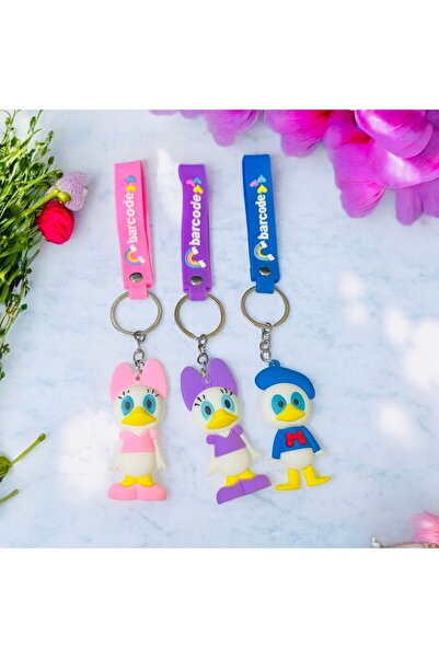 FASİON Cartoon Heroes 3D Fun Large Silicone Keychain and Bag Accessory