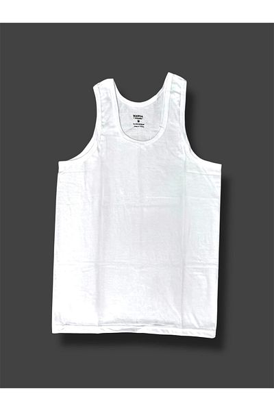 Erdenay Tekstil Men's Tank Top Cotton 12 Pack with Strap